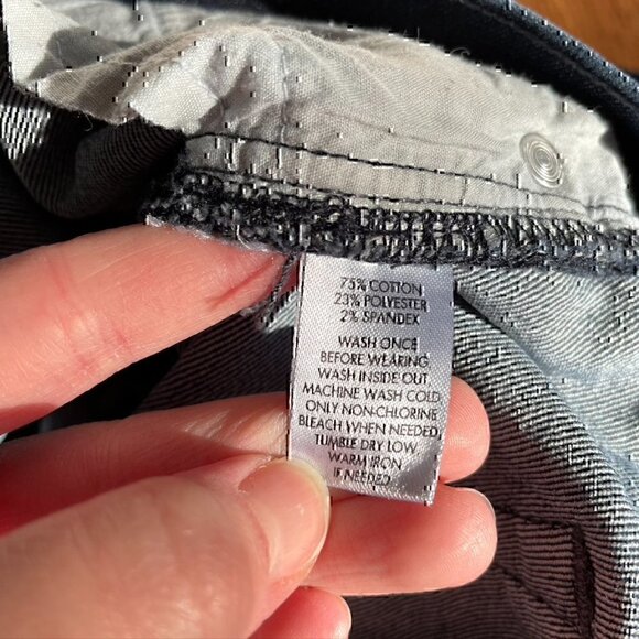 ANN TAYLOR LOFT Modern Skinny Jeans Dark Wash Zip Fly Full Length sz 4 / 27 W27 - Picture 8 of 12